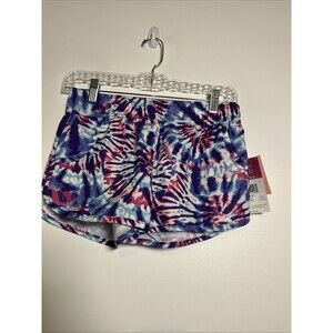 Kanu Surf Swimsuit Girls L(12/14) Blue Purple Board Shorts Camille‎ Tie Dye Boho
